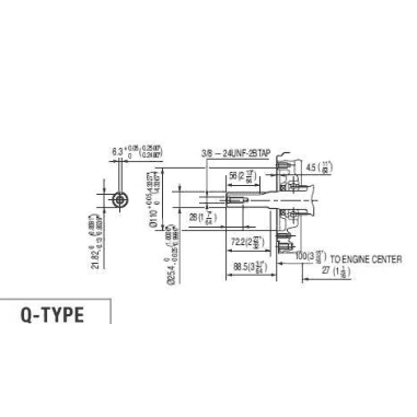 MOTEUR 389CC DIAM 25.4MM L:72MM DE RV EC SH 1A HONDA ENGINES