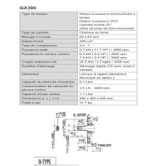 MOTEUR 389CC DIAM 25.4MM L:72MM DM RV EC SECURITE HUILE HONDA ENGINES 2