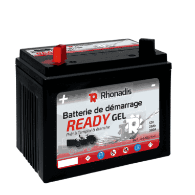 BATTERIE PRETE A L'EMPLOI 12 V. 28Ah - 100% ETANCHE 195X130X180