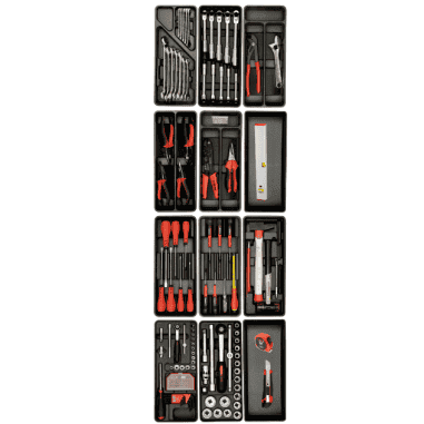 SERVANTE COMPLETE PROLINER 5 TIROIRS GARNIE 141 PIÈCES - MOB - 9516141501