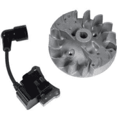 BOBINE ALLUMAGE ELECTRONIQUE + VOLANT MAGNETIQUE BC410/4125 - PIECE DETACHEE D'ORIGINE AL-KO (412034)