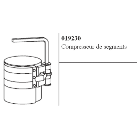 OUTIL DE COMPRESSION A JEU DE SEGMENTS POUR PISTON DE 60 A 100 mm BRIGGS & STRATTON