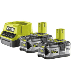 LOT DE 2 BATTERIES LITHIUM ONE+ 5,0Ah & CHARGEUR 2,0AH - RYOBI