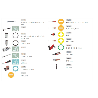 MALLETTE ALUMINIUM 51 PIÈCES - MOB - 9530051001