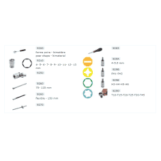 COFFRET PLASTIQUE 1/4'' 31 PIÈCES 6 PANS CLIQUET POIRE - MOB - 9410310101 2