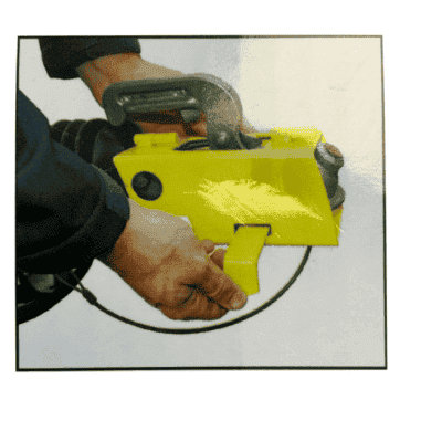 ANTIVOL AVEC CADENAS POUR REMORQUE - JAUNE