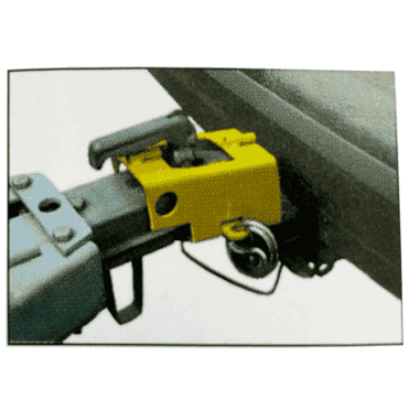 ANTIVOL AVEC CADENAS POUR REMORQUE - JAUNE