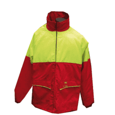 VESTE FORESTIERE ANTICOUPURE ROUGE - FRANCITAL