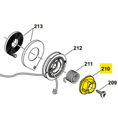 ROUE DECLENCHEUR - PIECE DETACHEE D'ORIGINE MAKITA DOLMAR - 170160780 2