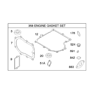 POCHETTE DE JOINTS MOTEUR(490525)...