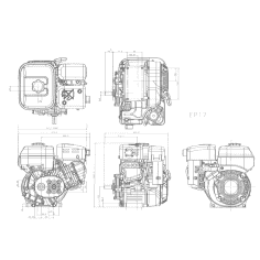 MOTEUR EX17DUL 169CM3 5.7CV... 2