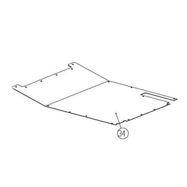 PLAQUE DE PROTECTION INFERIEURE POUR SOUFFLEUR PLKSB 1800 A1- D'ORIGINE PARKSIDE 91105795