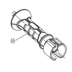 POIGNEE POUR MEULEUSE PARKSIDE PWS 115 A1- D'ORIGINE PARKSIDE 91106058