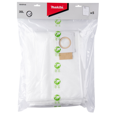 SACS FILTRES A POUSSIERES - 1910Y4 9 - 0088381792691 - D'ORIGINE MAKITA