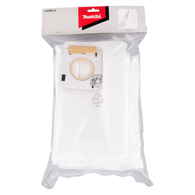 SACS FILTRES A POUSSIERES (10 PCS) - 191D63 2 - 0088381565424 - D'ORIGINE MAKITA