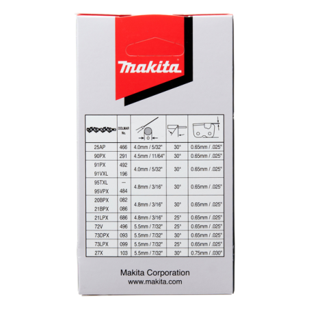 CHAINE TRONCONNEUSE MAK 25AP 11,5CM 42MAIL - 191G95 7 - 0088381562812 - D'ORIGINE MAKITA