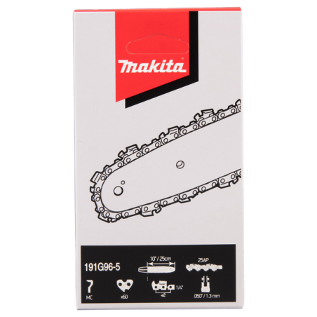 CHAINE TRONCONNEUSE MAK 25AP 25CM 60MAIL - 191G96 5 - 0088381562829 - D'ORIGINE MAKITA