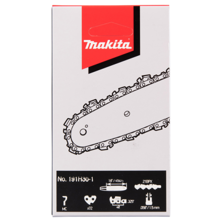 CHAINE TRONCONNEUSE MAK 21BPX 45CM 72MAIL - 191H30 1 - 0088381563161 - D'ORIGINE MAKITA