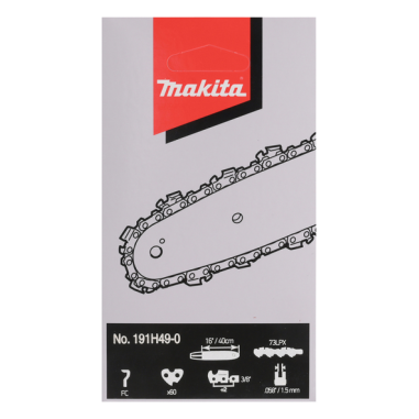 CHAINE TRONCONNEUSE MAK 73LPX 40CM 60MAIL - 191H49 0 - 0088381563352 - D'ORIGINE MAKITA