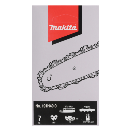 CHAINE TRONCONNEUSE MAK 73LPX 40CM 60MAIL - 191H49 0 - 0088381563352 - D'ORIGINE MAKITA