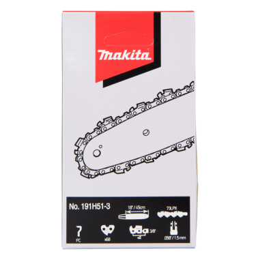 CHAINE TRONCONNEUSE MAK 73LPX 45CM 68MAIL - 191H51 3 - 0088381563376 - D'ORIGINE MAKITA