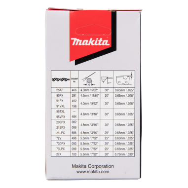 CHAINE TRONCONNEUSE MAK 73LPX 45CM 68MAIL - 191H51 3 - 0088381563376 - D'ORIGINE MAKITA