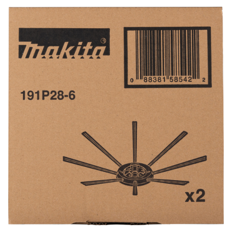 BROSSE SET / 191P28 6 / 0088381585422 - D'ORIGINE MAKITA BROSSE SET / 191P28 6 / 0088381585422 - D'ORIGINE MAKITA