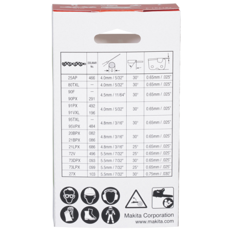 CHAINE 8TXL (350mm) - 191T91 3 - 0088381585095 - D'ORIGINE MAKITA