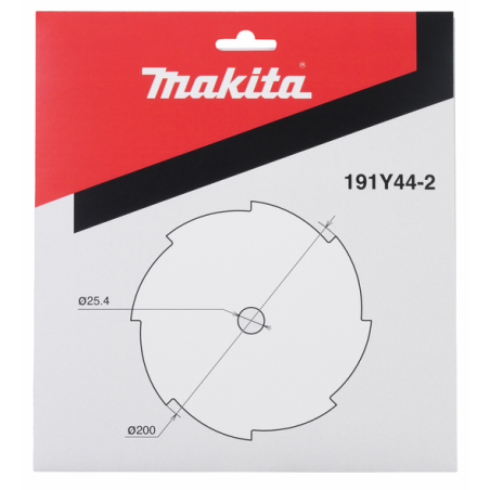 LAME 8 DENTS 200 25,4 - 191Y44 2 - 0088381590884 - D'ORIGINE MAKITA
