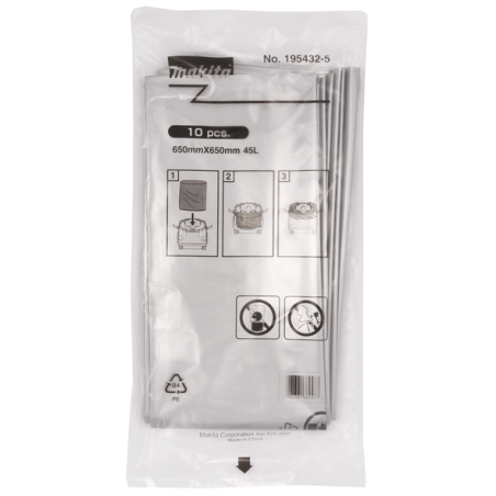 SACS JETABLES DECHETS (10 PCS) - 195432 5 - 0088381369473 - D'ORIGINE MAKITA