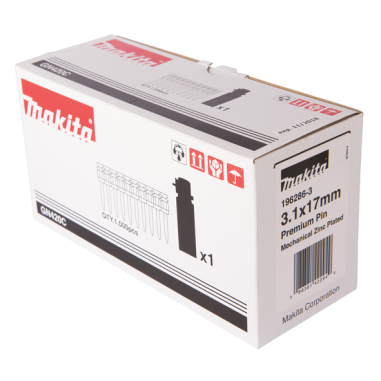 CLOUS BETON 3,1X17 (1000+1GAZ) / 196286 3 / 3240890930200 - D'ORIGINE MAKITA
