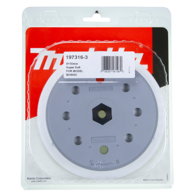 PLATEAU AUTO AGRIPPANT TRES SOUPLE 150 MM - 197316 3 - 0088381461962 - D'ORIGINE MAKITA