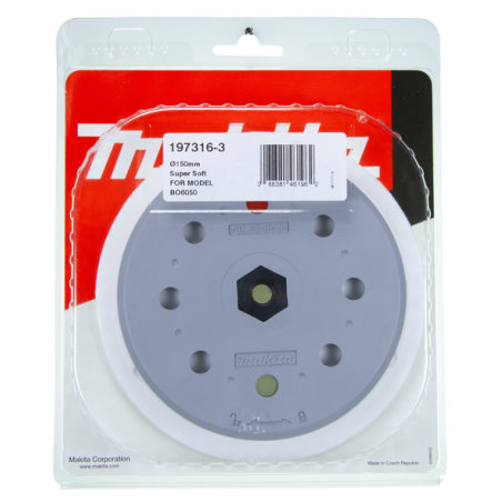 PLATEAU AUTO AGRIPPANT TRES SOUPLE 150 MM - 197316 3 - 0088381461962 - D'ORIGINE MAKITA