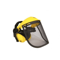 VISIERE GRILLAGEE AVEC PROTEGE-OREILLES - JAUNE OREGON