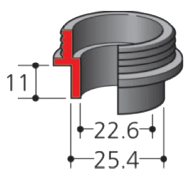 ADAPTATEUR DE GUIDE 25MM 3600 / 321812 1 / 0088381111805 - D'ORIGINE MAKITA