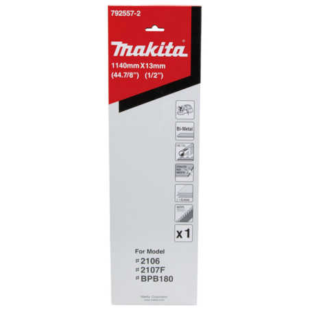 LAME SCIE RUBAN BI METAL MET-PVC 14D-POUCE 1140MM - 792557 2 - 0088381117548 - D'ORIGINE MAKITA