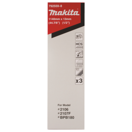 LAME SCIE RUBAN METAL 18D-POUCE 1140MM (LOT DE 3) - 792559 8 - 0088381117524 - D'ORIGINE MAKITA