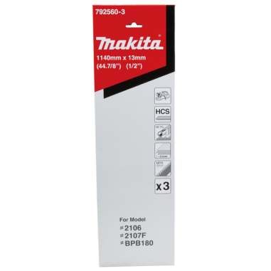 LAME SCIE RUBAN METAL 14D-POUCE 1140MM (LOT DE 3) - 792560 3 - 0088381117517 - D'ORIGINE MAKITA