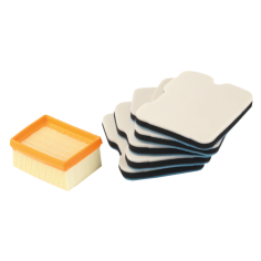 KIT 1 FILTRE AIR + 5 PREFILTRE - 957173160 - 4002829547328 - D'ORIGINE MAKITA