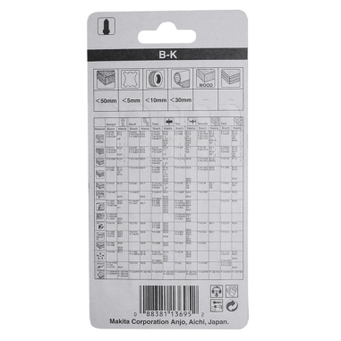 LAME N°B K POUR CUIR - A 80416 - 0088381136952 - D'ORIGINE MAKITA