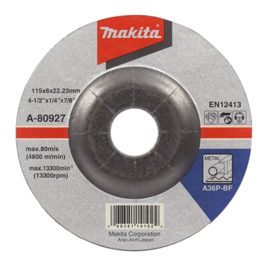 MEULE MET 115X6 A36P 2G - A 80927 - 0088381141024 - D'ORIGINE MAKITA