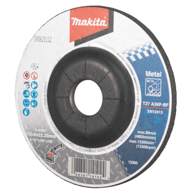 MEULE MET 115X6 A36P 2G - A 80927 - 0088381141024 - D'ORIGINE MAKITA MEULE MET 115X6 A36P 2G - A 80927 - 0088381141024 - D'ORIGINE MAKITA