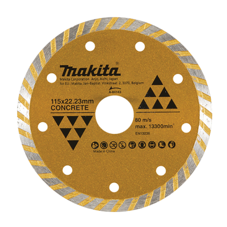 DISQUE DIAMANT SEGMENTE 115MM / A 84143 / 0088381188784 - D'ORIGINE MAKITA