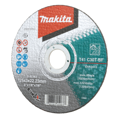 DISC TRONC TMAT 125X3 C30T 2G / A 85363 / 0088381150637 - D'ORIGINE MAKITA
