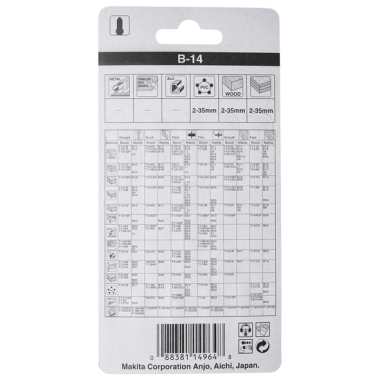 LAME B14 50 1,40 (BO,PL) - A 85662 - 0088381149648 - D'ORIGINE MAKITA