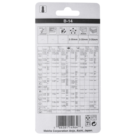 LAME B14 50 1,40 (BO,PL) - A 85662 - 0088381149648 - D'ORIGINE MAKITA