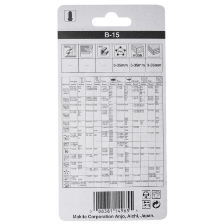 LAME B15 50 2,10 (BO,PL) - A 85678 - 0088381149655 - D'ORIGINE MAKITA