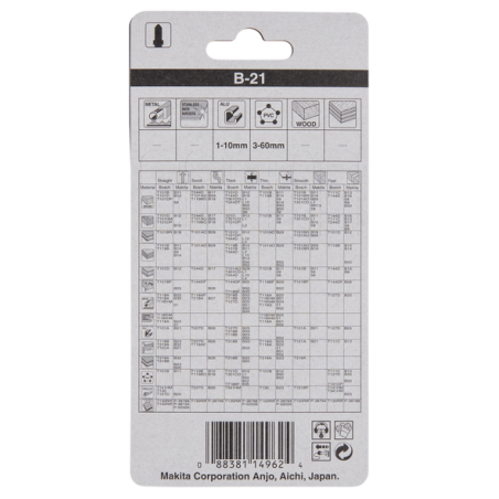 LAME B21 75 2,10 (PL,AL) - A 85721 - 0088381149624 - D'ORIGINE MAKITA