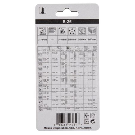 LAME B26 70 2,80 (BO,PL,AL) - A 85771 - 0088381149617 - D'ORIGINE MAKITA