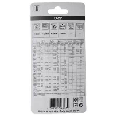 LAME B27 50 1,00 (PL,AL) - A 85787 - 0088381149631 - D'ORIGINE MAKITA